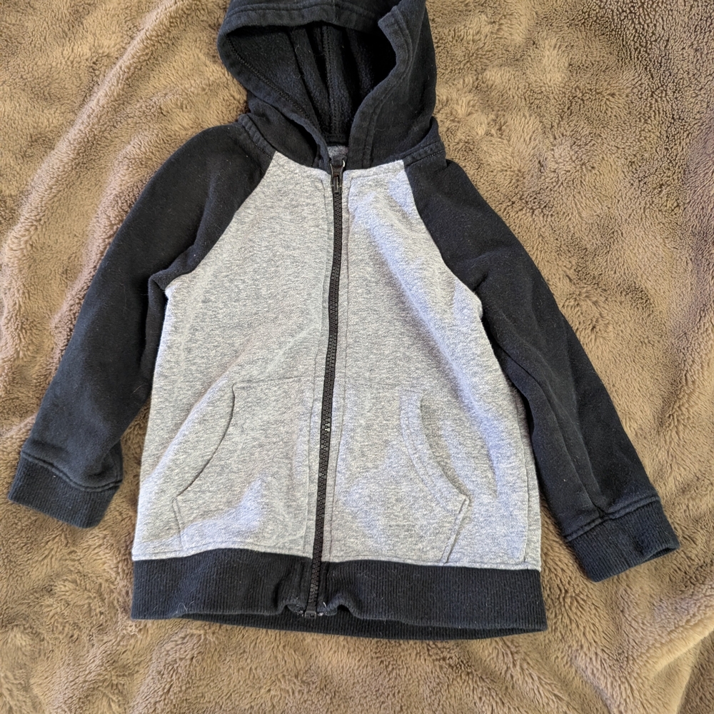 Cat & Jack Black and Gray Kids Hoodie
